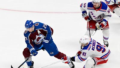 Rangers beat Avs in shootout as Nathan MacKinnon’s home point streak comes to end