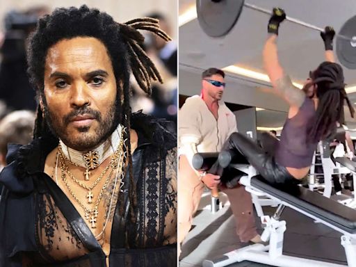 Lenny Kravitz Explains Why He Was Working Out in Tight Leather Pants: 'I Know What I'm Doing'