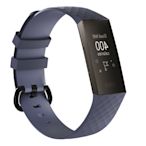 【小宇宙】3D菱形 Fitbit charge 3 矽膠純色錶帶 運動錶帶 charge 3 手環更換腕帶