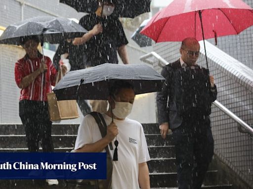 Hong Kong issues amber rainstorm warning as city braces for week of wet weather