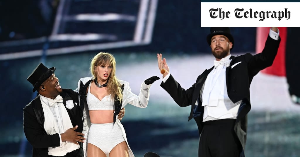 Taylor Swift brings boyfriend Travis Kelce on stage during London concert