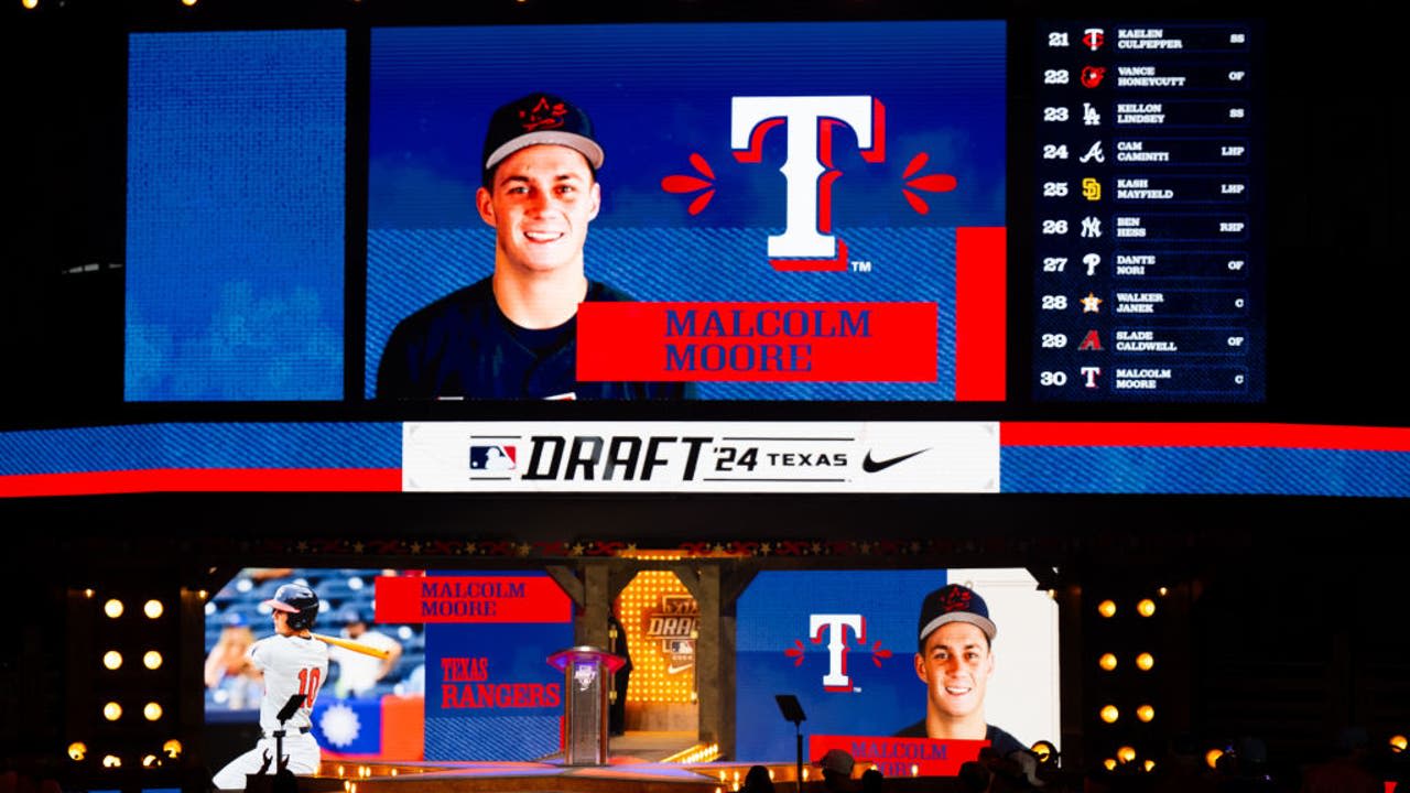 Texas Rangers select Malcolm Moore as first-round draft pick