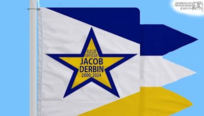 Officer Jacob Derbin tribute: Darcy cartoon