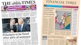 Newspaper headlines: Prison release scheme and the pound surges