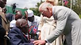 Charles presents medals to Kenyan thought to be one of oldest veterans