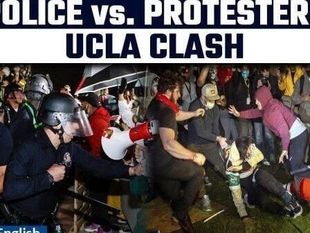 Police Clash with Pro-Palestinian Protesters at University of California, Los Angeles |Oneindia News