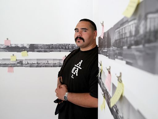 Artist's solo exhibition documents a changing Anaheim Boulevard