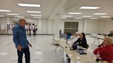 Franklin County voter serenades Chambersburg polling place