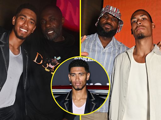 Bellingham parties with Idris Elba, Eminem and Van Dijk at star-studded event