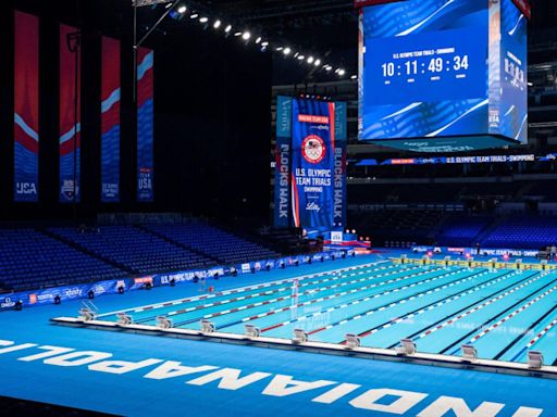 How Lucas Oil Stadium transformed into two swimming pools for Team USA's 2024 Olympic swim trials