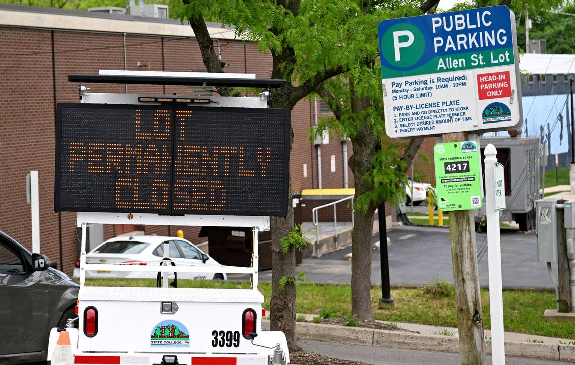 Downtown State College parking lot will close permanently as new development takes shape