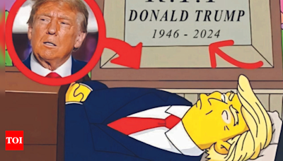 Trump in a casket image fake, clarifies Simpsons showrunner - Times of India