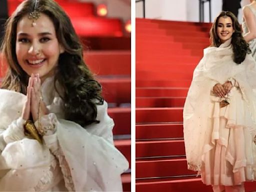 'Mummy Nu Pasand' Singer Sunanda Sharma Walks The Cannes 2024 Red Carpet In An Anarkali Suit