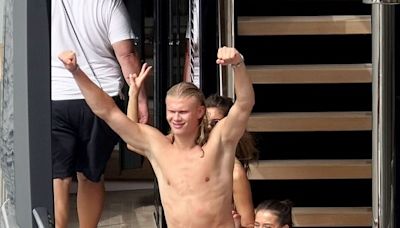 Erling Haaland cosies up to swimsuit-clad girlfriend in Capri