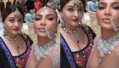 Kardashian sisters leave for the U.S. after Anant Ambani-Radhika Merchant’s wedding, Kim’s selfie with Aishwarya Rai breaks the internet