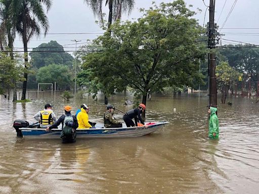 River levels rise in flood-hit Brazilian state