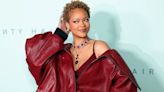 Rihanna's Oversize Red Leather Jacket Is Larger Than Life