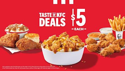 KFC rolls out $5 deal to its Taste of KFC menu in US