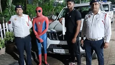 'Spiderman' On Scorpio: Delhi Man Arrested For Riding On Car Bonnet