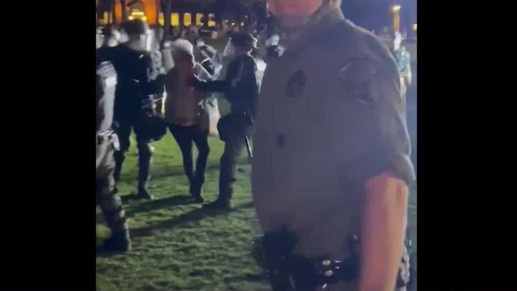 Dartmouth College professor arrested during campus protest