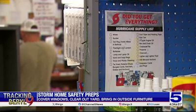 Safety tips ahead of Hurricane Beryl