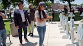 Meghan, Duchess of Sussex visits Texas school shooting memorial site, leaves white roses