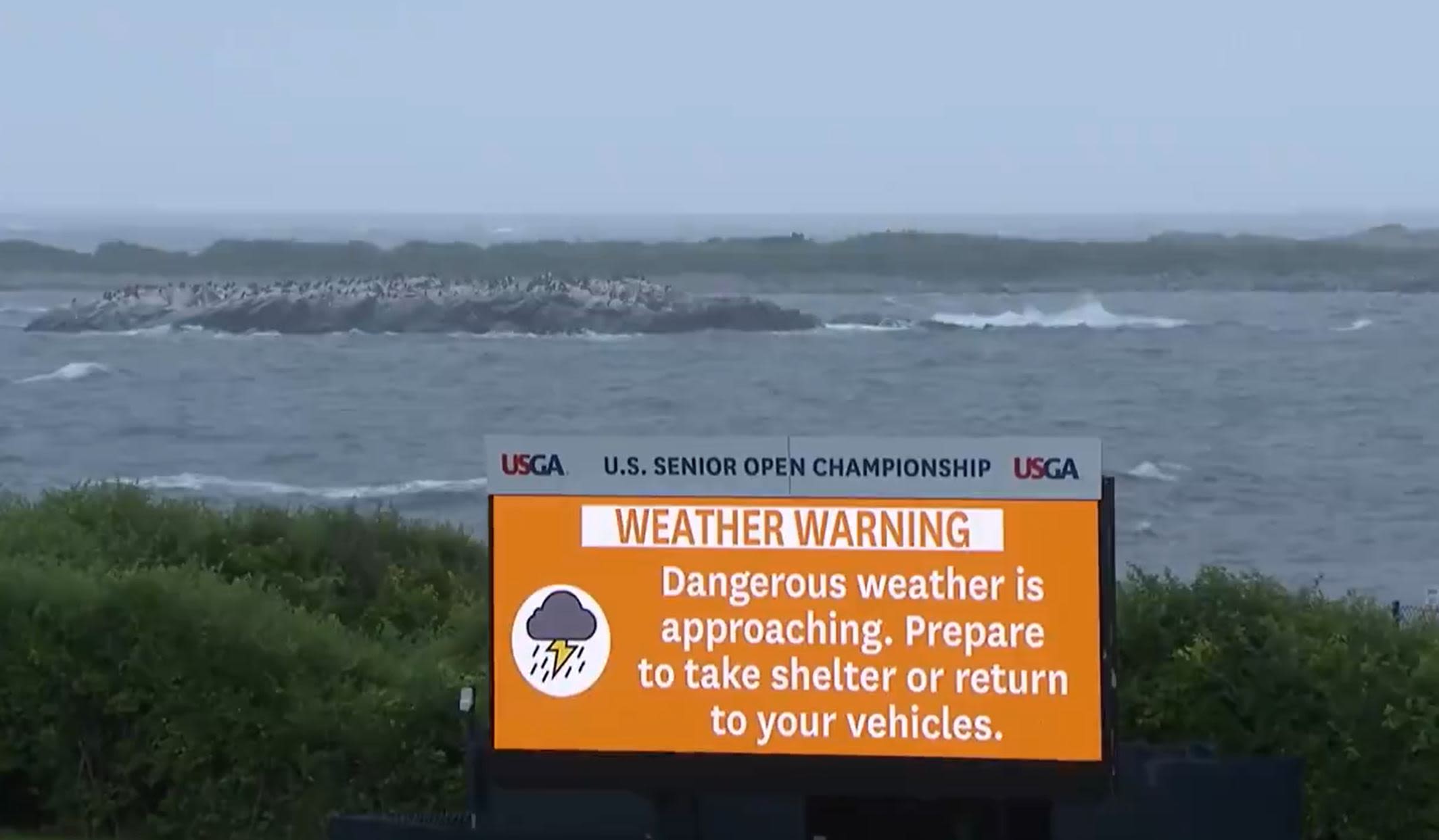 2024 U.S. Senior Open postponed until Monday due to a ‘dangerous weather situation’