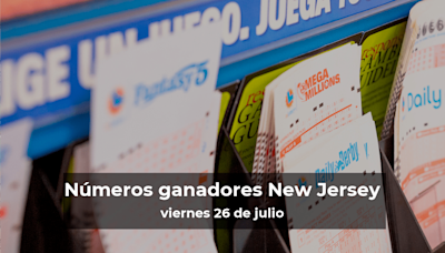 Lotería de Nueva Jersey en vivo: resultados y ganadores del viernes 26 de julio de 2024 - El Diario NY