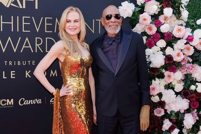 Watch Nicole Kidman Cover Daughter's Ears as Morgan Freeman Drops F-Bomb in AFI Tribute (Exclusive)