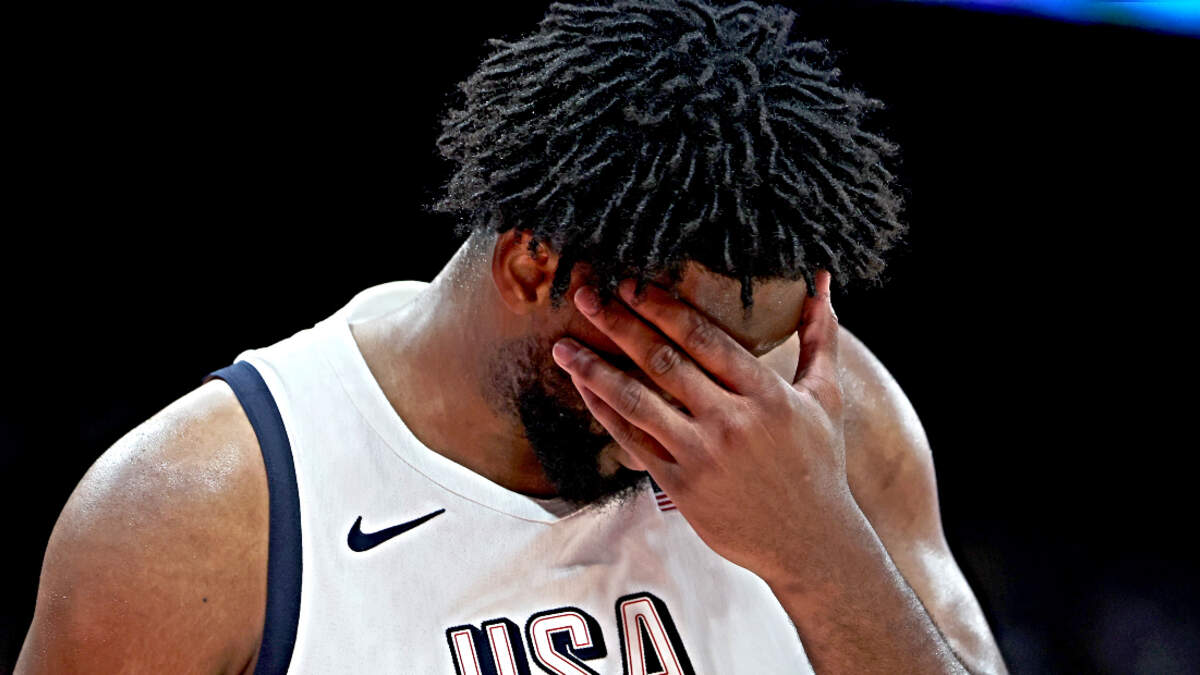 Colin Cowherd: Olympics Have Exposed Joel Embiid As An Overhyped Player | FOX Sports Radio