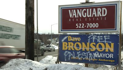 Anchorage woman charged with vandalizing Bronson campaign signs