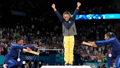 The final image of Simone Biles at the Olympics was a symbol of joy — and where the sport is going