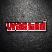 Sticker Wasted | MuralDecal.com