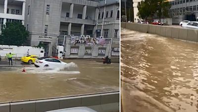 收工注意｜黃竹坑道近香港仔警署爆水管浸馬路 部分行車線封閉