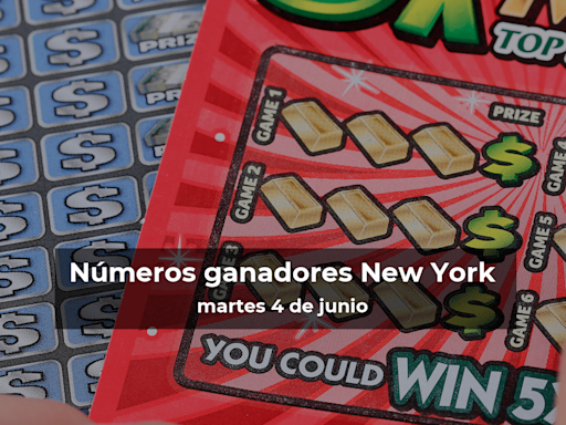 Lotería de Nueva York en vivo: resultados y ganadores del martes 4 de junio de 2024 - El Diario NY