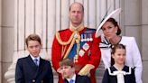 Prince Louis dances to the bagpipes as royal children watch Trooping the Colour