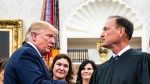 Donald Trump Bear Hugs Sam Alito At Height Of Flag Flap