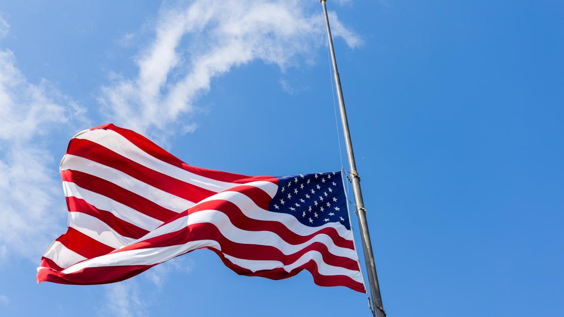 Flags flown at half-staff to honor fallen, disabled officers