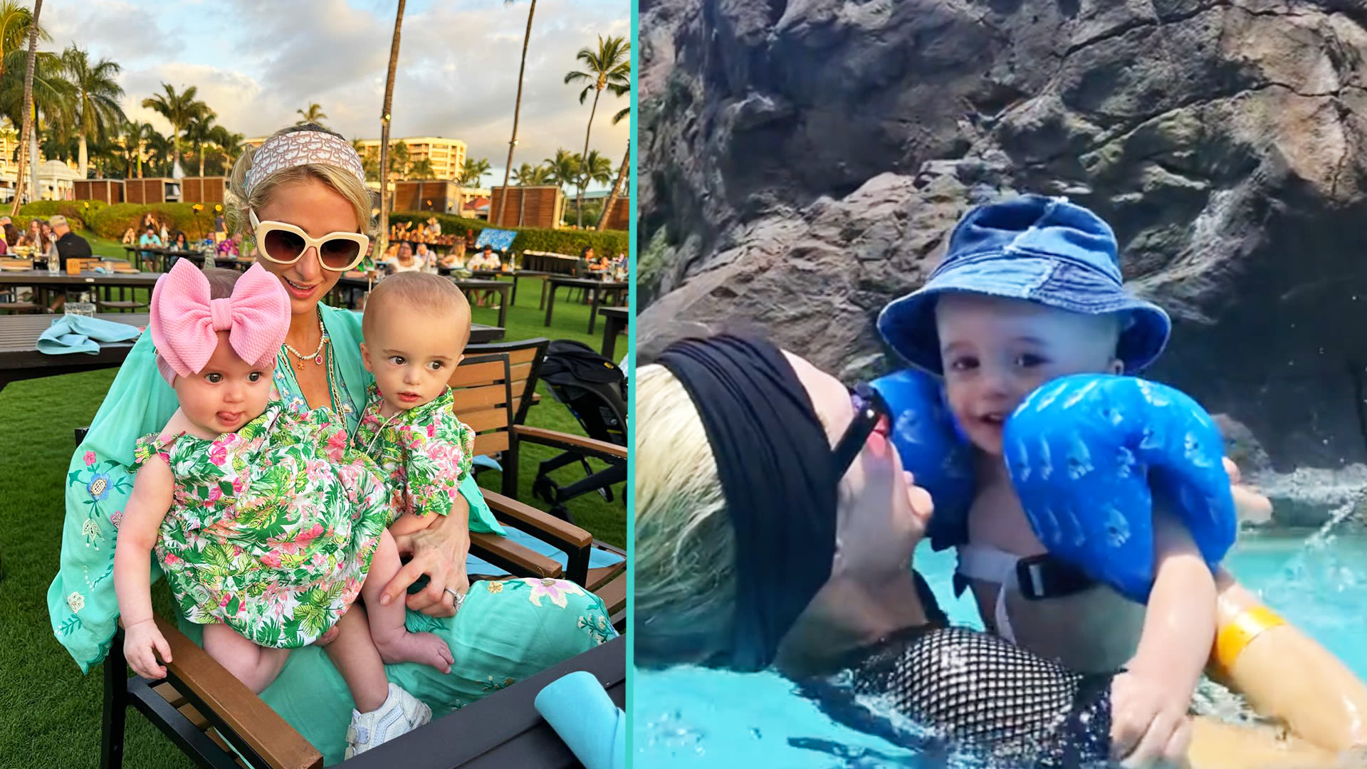 Paris Hilton Responds To Fan Who Called Out Son Phoenix Wearing His Puddle Jumper Backwards | Access