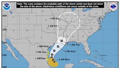 Tropical Storm Francine expected to form today. Spaghetti models for potential hurricane