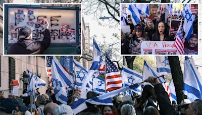 Israel supporters rally at Columbia after Ivy league prez drops deadline for tent protesters to leave