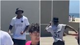 Video: Kobbie Mainoo showboating on Venice Beach during holiday with brother in LA