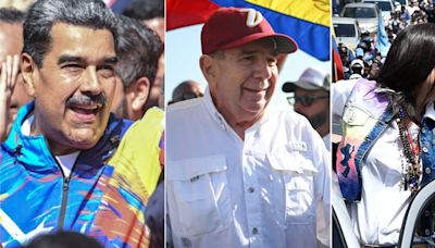 Nicolás Maduro y Edmundo González Urrutia cierran campañas con tensiones en Venezuela