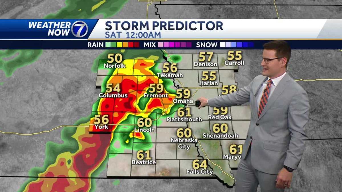 Another round of storms to impact Omaha area tonight, severe potential increases Monday