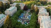 University of Washington president calls for pro-Palestinian tent camp to break up after antisemitic graffiti found on campus