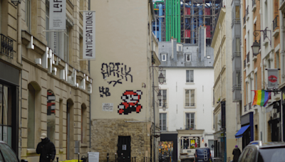 Why are 1980s video game characters plastered all over Paris?