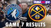 Timberwolves vs. Nuggets Game 7 Results According To NBA 2K24