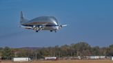 Watch NASA’s bizarre and bulbous Super Guppy cargo plane touch down in Alabama