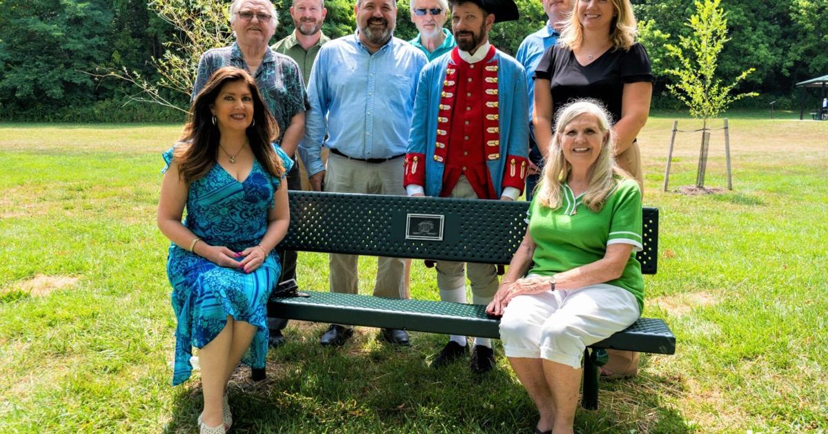 Berkeley County 250th legacy park benches installed at Poor House Farm and Rooney Park