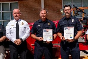 Gastonia firefighters receive state awards for bravery in the line of duty